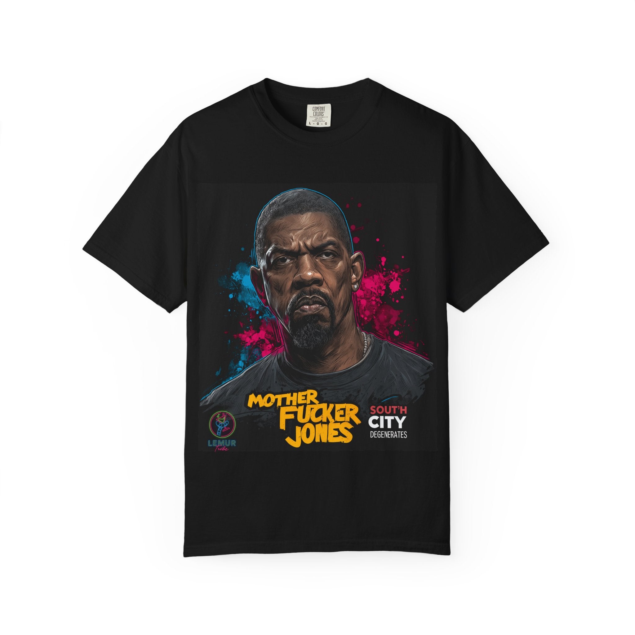 Graphic T-Shirt — 'Mother F***** Jones' Bold Portrait Tee