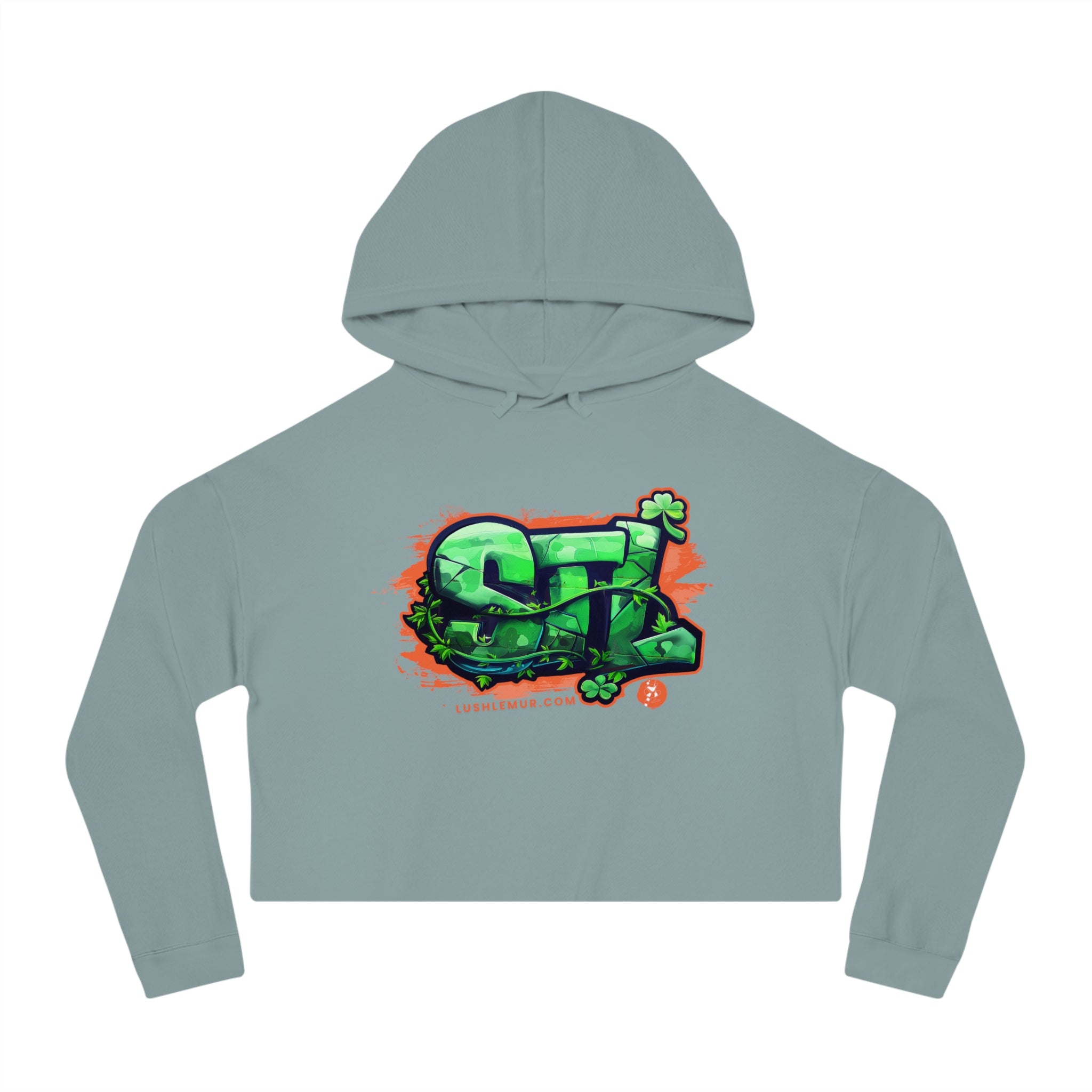 LUSH LEMUR | STL LUCKY IRISH CROP HOODIE