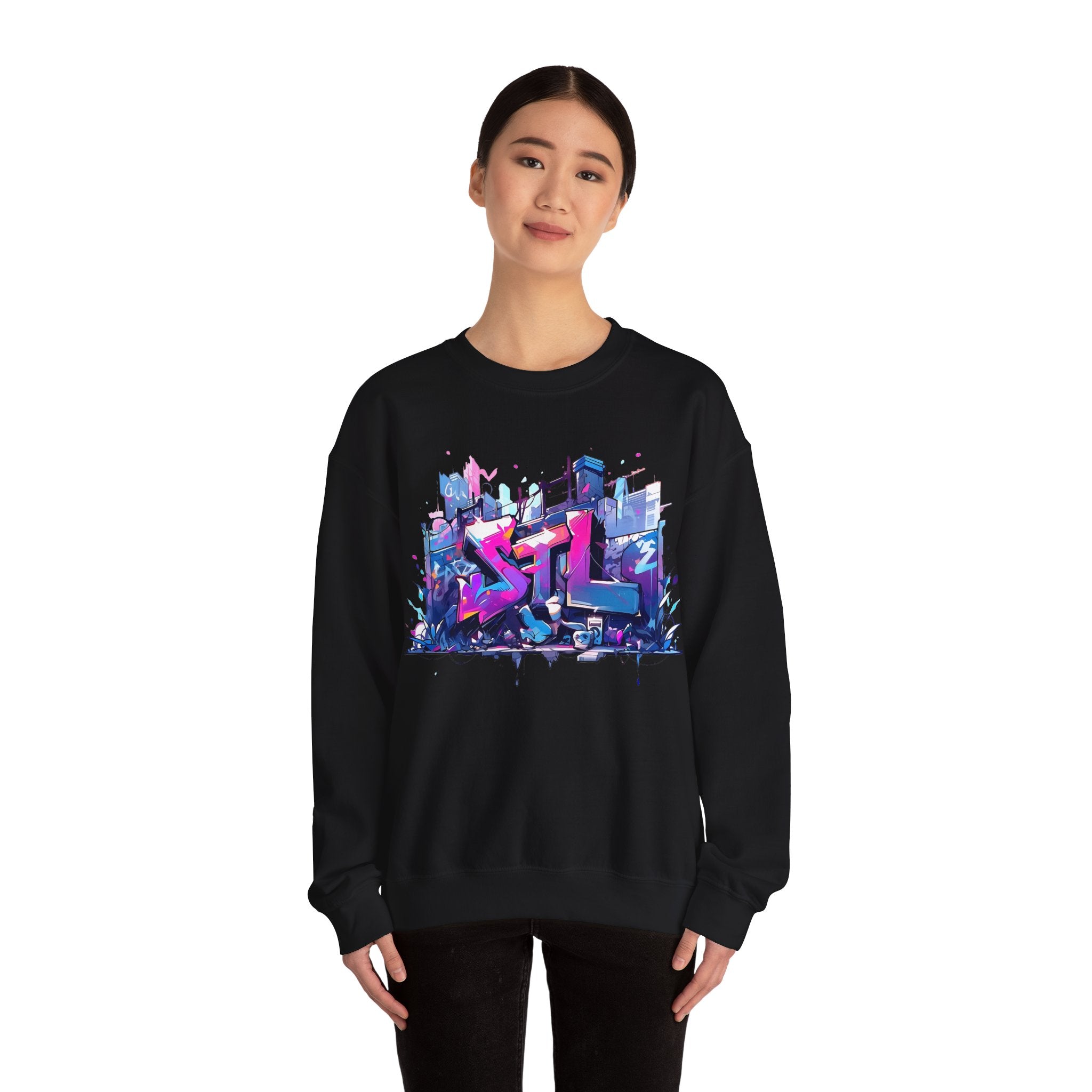 LUSH LEMUR | STL Graffiti Unisex Heavy Blend™ Crewneck Sweatshirt